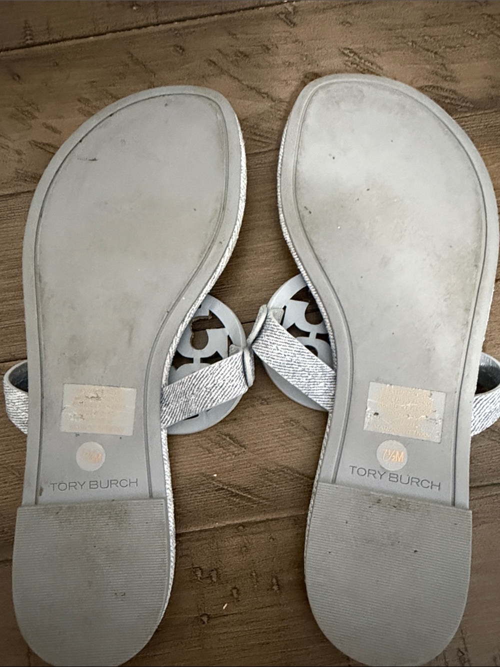 Tori Burch  Sandals light denim size 7.5 - Picture 4 of 4